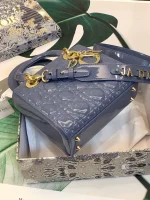 ABCDior Calf Patent Leather Rattan Tote Size: 20 x 16.5 x 8cm - Image 3