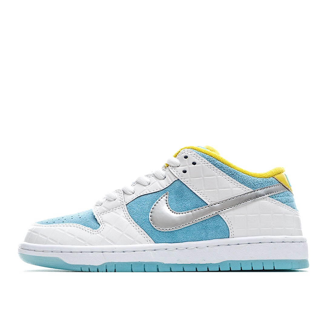 i14569ed2eed60e782ba6a6cc9a741b9f.webp FTC Skateboarding x Nike SB Dunk Low Pro QSLAGOON PULSE Diamond Silver Ice Blue - Image 1