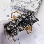 Blue Jacquard Clutch Bag Size: 11.5 x 7.5 x 2 cm Ref: S5654CTZQ_M928 - Image 3