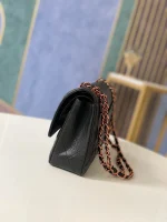 Chane Rose Gold Black Leather Size: 17cm Code: 115 - Image 4