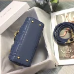 Blue Sheepskin Bag Size: 17cm - Image 4