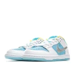 FTC Skateboarding x Nike SB Dunk Low Pro QSLAGOON PULSE Diamond Silver Ice Blue - Image 4