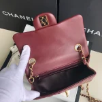 Black Lambskin Gold Buckle - Image 3