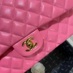 25cm/1112 plum pink sheepskin gold buckle return - Image 3