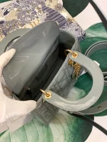 ABCDior Calf Patent Leather Rattan Tote Size: 20 x 16.5 x 8cm - Image 3