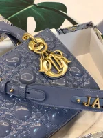 ABCDior Calf Patent Leather Rattan Tote Size: 20 x 16.5 x 8cm - Image 4