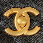 CHANE Underarm Bag Lychee Leather Size: 24.5×21.5x8cm - Image 2