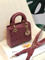 ABCDior Calf Lacquered Rattan Tote Size 20 x 16.5 x 8cm