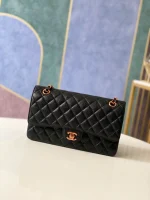 Chane Rose Gold Black Leather Size: 17cm Code: 115
