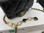 A68110 Chanel 22B Love Chain Waist Bag Size:7*10.3*2.5cm - Image 3