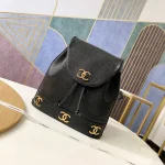 Chane Backpack Leather Litchi Pattern Size: 31*11*34 Code: 6632