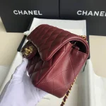 Black Lambskin Gold Buckle - Image 6