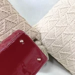 Dior Lady Dior in five-compartment patent detail - Image 4