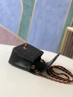 Chane Rose Gold Black Leather Size: 17cm Code: 115 - Image 4