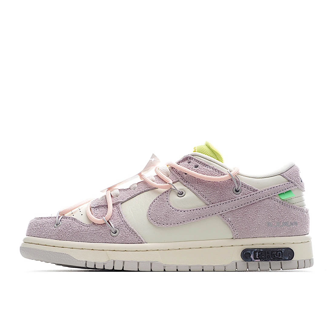 i5c4caf9c9816b4590f247cffec4a1599.webp 0ff-White x Nike Dunk Low OW Pink - Image 1