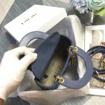 Blue Sheepskin Bag Size: 17cm - Image 6