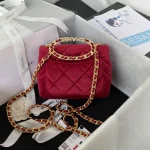 AS3450 Handbag with Diamond Chain Size: 20cm - Image 5