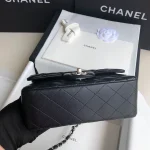 Black Lambskin Gold Buckle - Image 5