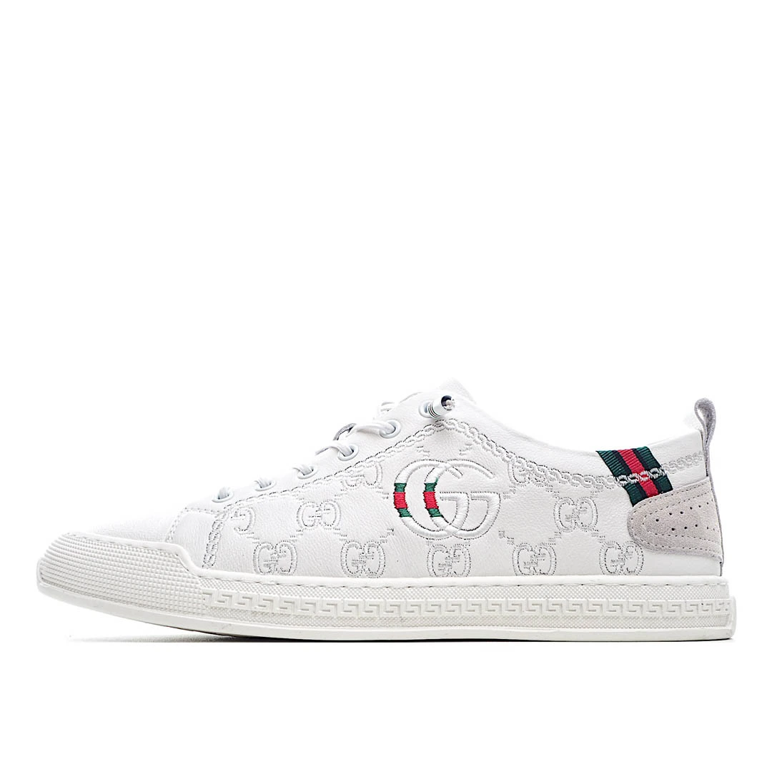 i6ad1d0bca5175a1ec47a2a6bd7a2ac5a.webp Gucci Distressed Screener sneaker - Image 1