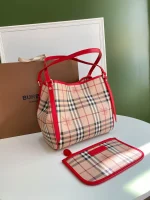 Checkered Tootsie Bag Size:W25.5*H29*D10cm Code:400123 - Image 3