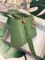 ABCDior Calf Patent Leather Rattan Check Handbag Size:20 x 16.5 x 8cm - Image 4