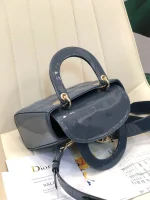 ABCDior Calf Patent Leather Rattan Lattice Tote Size 20 x 16.5 x 8cm - Image 6