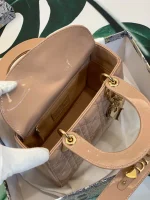 ABCDior Calf Patent Leather Rattan Tote Size: 20 x 16.5 x 8cm - Image 4