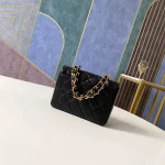 Chane One Shoulder Back Sheepskin with Plaid Size: 17 6 ​​12cm Code: 2309 Black Bull 02861 - Image 5