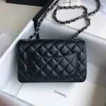 Black Lambskin Gold Buckle - Image 6