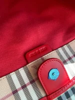 Checkered Tootsie Bag Size:W25.5*H29*D10cm Code:400123 - Image 4