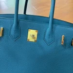 Birkin Size: 30 Cowboy Blue - Image 5