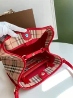 Checkered Tootsie Bag Size:W25.5*H29*D10cm Code:400123 - Image 5