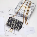 Blue Jacquard Clutch Bag Size: 11.5 x 7.5 x 2 cm Ref: S5654CTZQ_M928 - Image 8