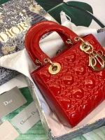 ABCDior Calf Patent Leather Rattan Tote Size: 20 x 16.5 x 8cm - Image 5