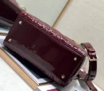 Burgundy lacquer, classic 5-panel 24cm - Image 5