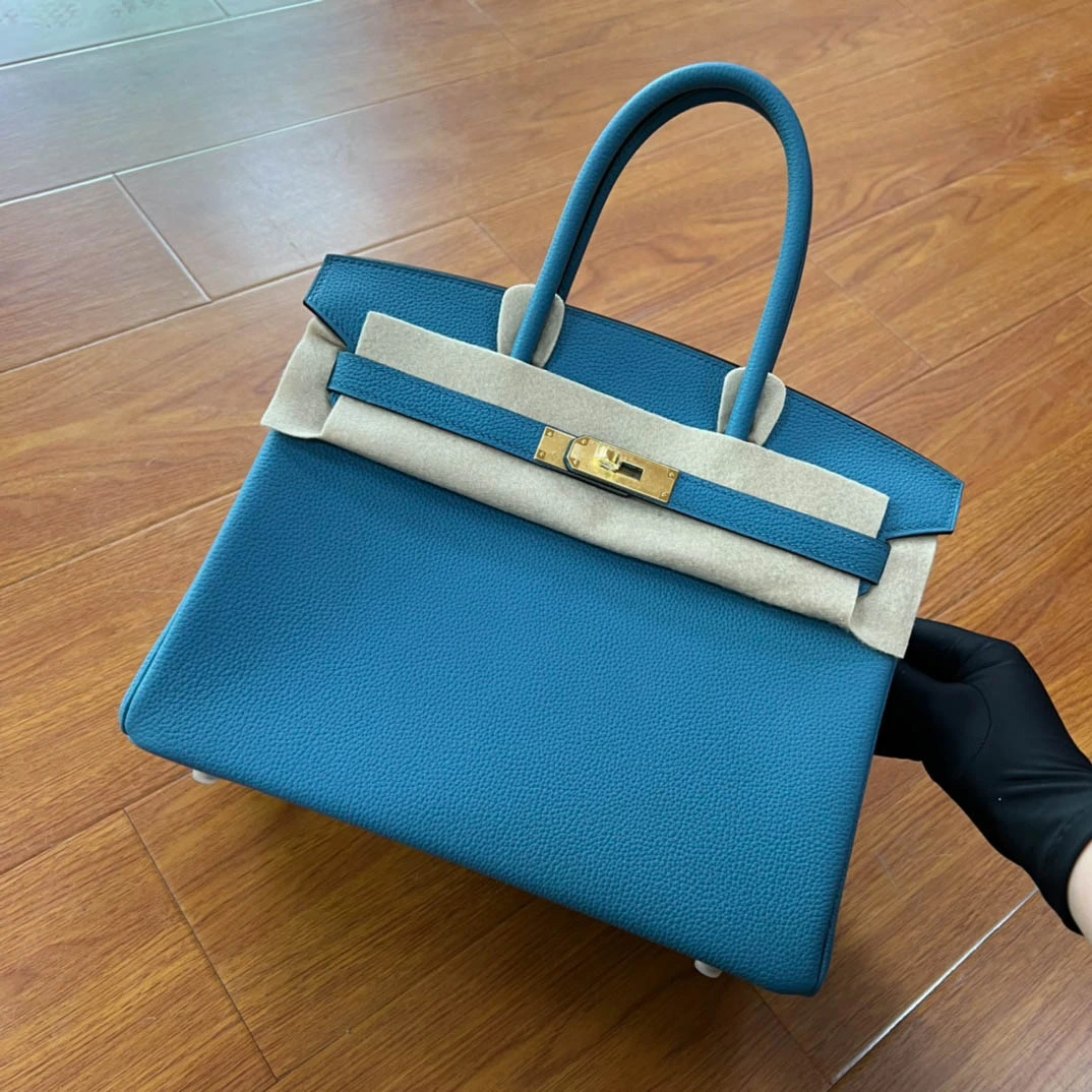 ib00a8fef3417d60d2f7b588cf2428327.webp Birkin Size: 30 Cowboy Blue - Image 1