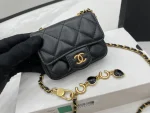 A68110 Chanel 22B Love Chain Waist Bag Size:7*10.3*2.5cm - Image 7