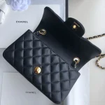 Black Lambskin Gold Buckle - Image 8