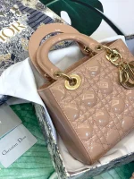 ABCDior Calf Patent Leather Rattan Tote Size: 20 x 16.5 x 8cm - Image 6