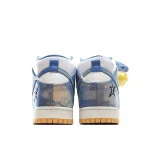 Carpet Company x Nike SB Dunk High SB Sneakers White & Blue - Image 9