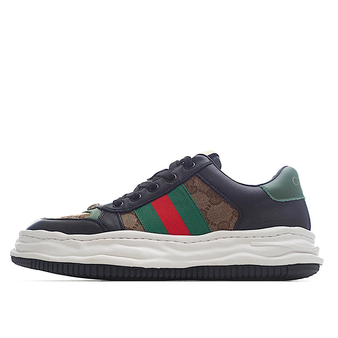 ibd5b0532f4b66060e665c168dca61bd1.webp Gucci Distressed Screener sneaker - Image 1