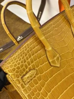Crocodile Leather Bag Size: 25cm - Image 7