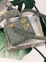 ABCDior Calf Patent Leather Rattan Tote Size: 20 x 16.5 x 8cm