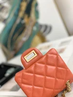 Calfskin Gold Buckle Size: 17 13.5 5.5cm Code: AS1326 02852 - Image 8