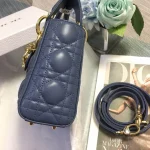 Blue Sheepskin Bag Size: 17cm - Image 8