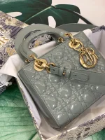 ABCDior Calf Patent Leather Rattan Tote Size: 20 x 16.5 x 8cm - Image 7