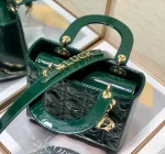 Dark green patent leather, Dior ABC monogram 20cm - Image 6
