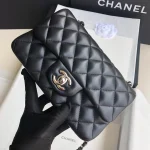 Black Lambskin Gold Buckle - Image 7