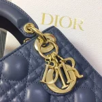 Blue Sheepskin Bag Size: 17cm - Image 9