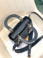 ABCDior Calf Patent Leather Rattan Lattice Tote Size 20 x 16.5 x 8cm - Image 9